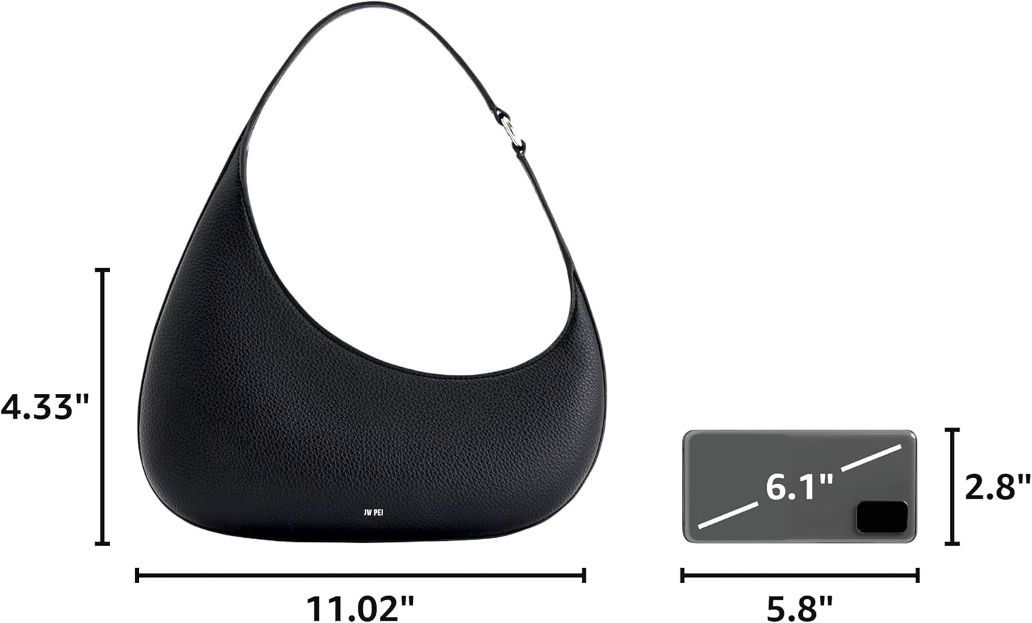 image:imageJW PEI Womens Harlee Shoulder BagBlack