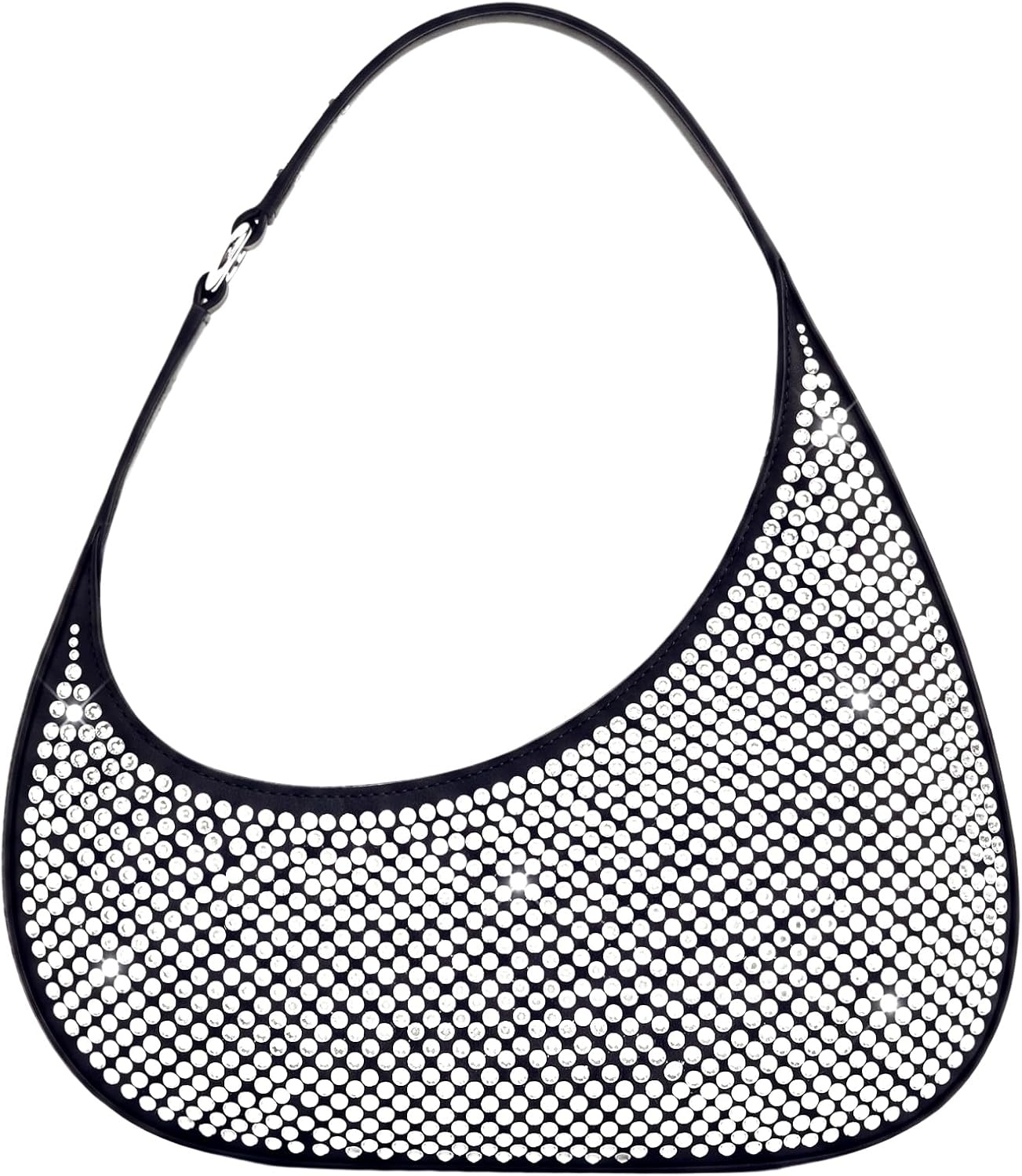 image:imageJW PEI Womens Harlee Shoulder BagBlack Artificial Crystal