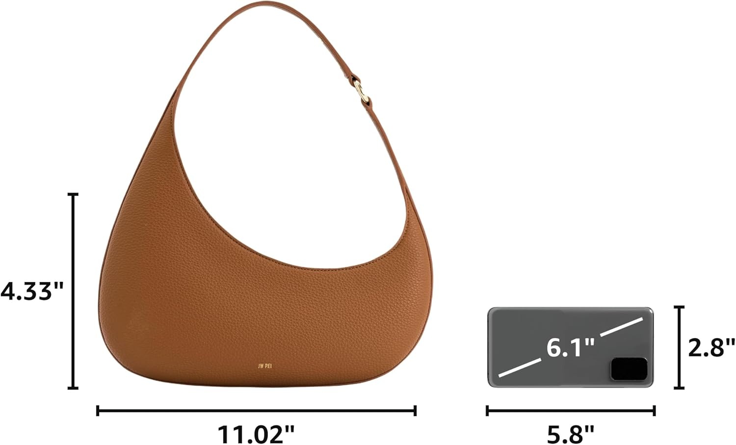 image:imageJW PEI Womens Harlee Shoulder BagBrown