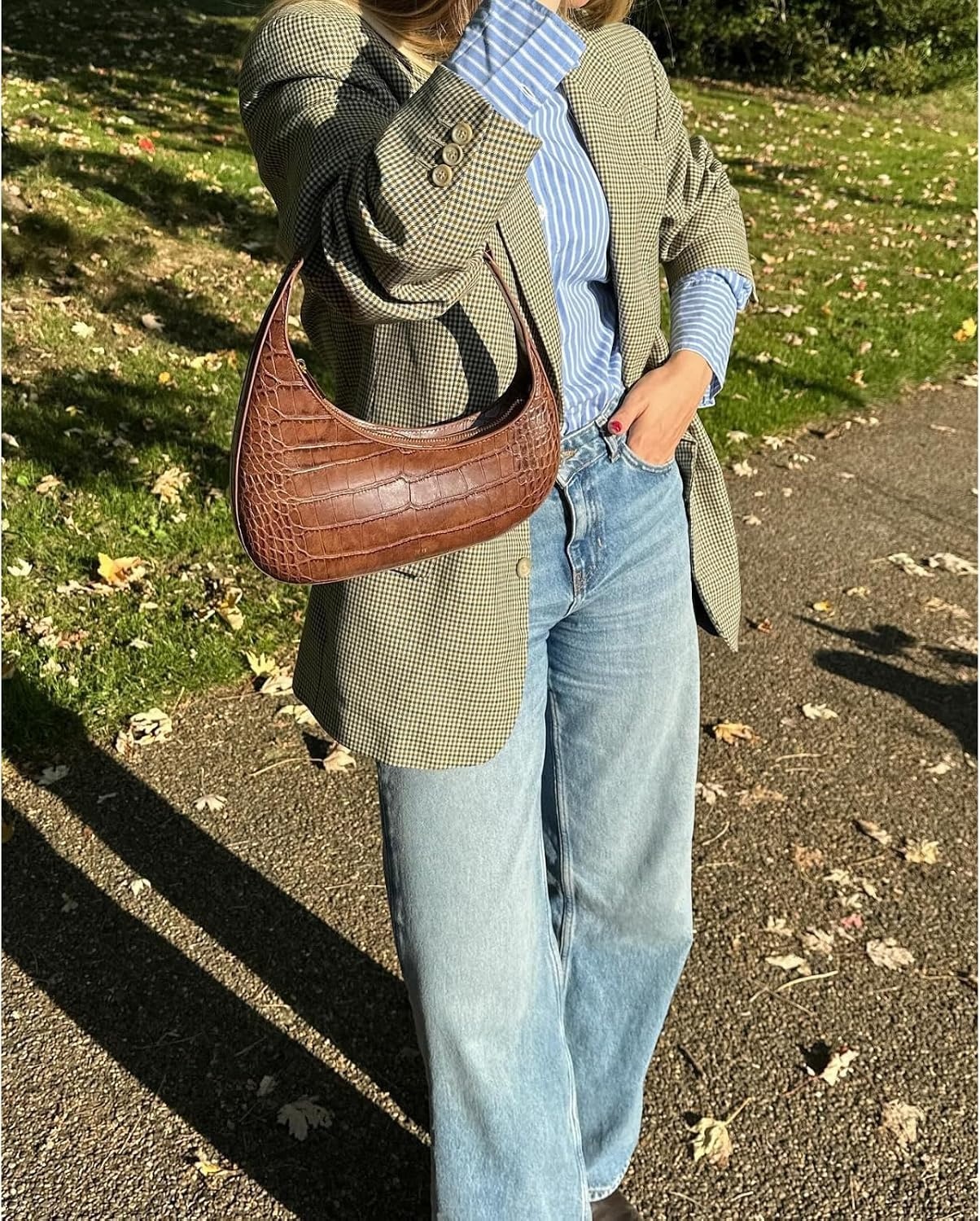 image:imageJW PEI Womens Harlee Shoulder BagBrown Croc