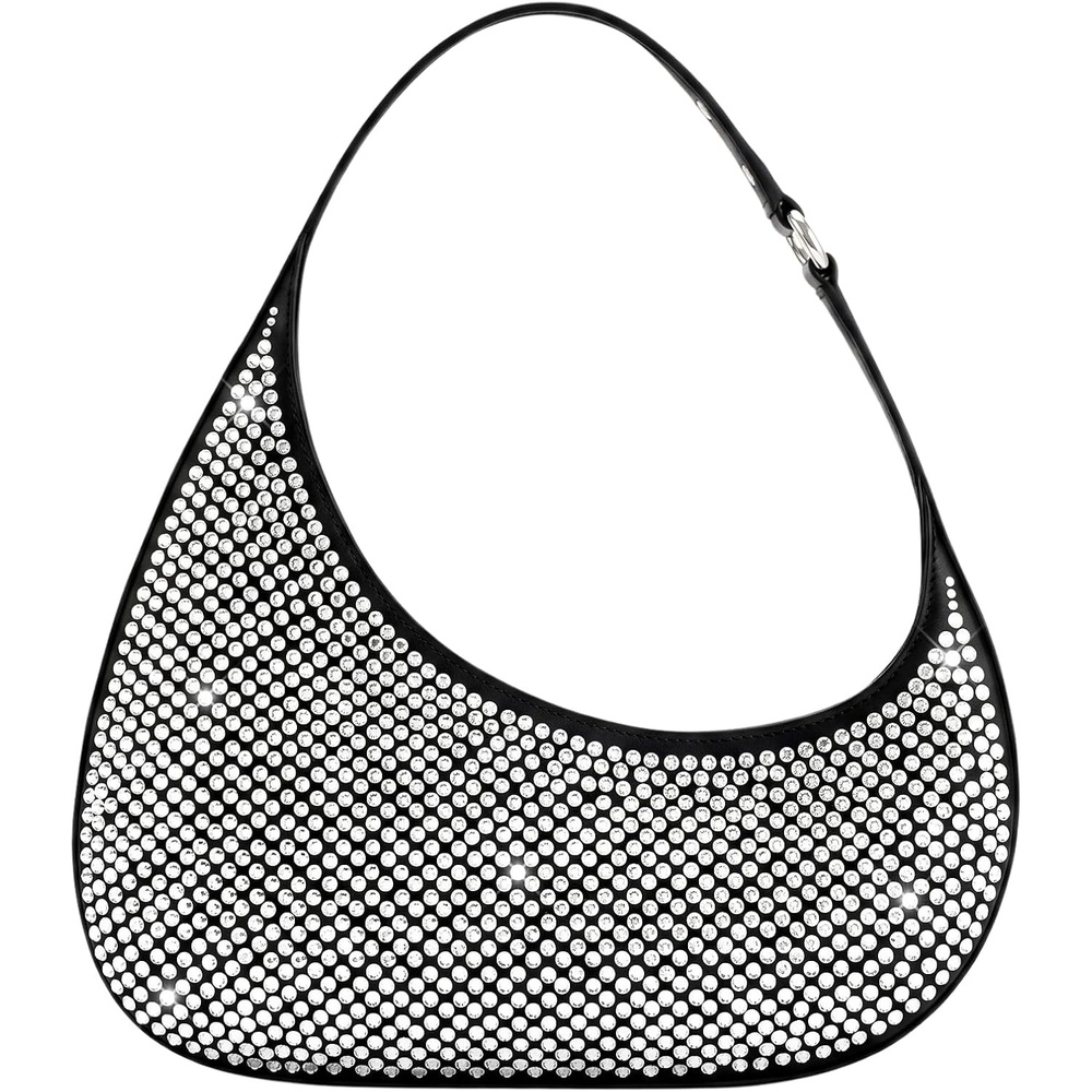 image:imageJW PEI Womens Harlee Shoulder BagBlack Artificial Crystal