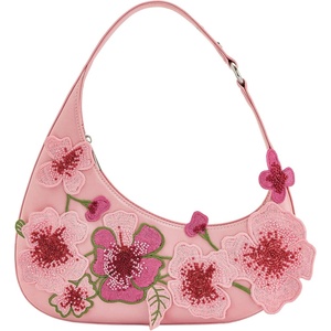 JW PEI Women’s Harlee Shoulder Bag(Embroidered Pink)