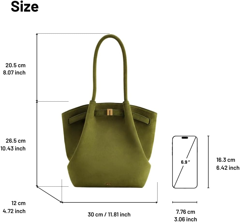image:imageJW PEI Womens Hana Column Tote BagOlive Green