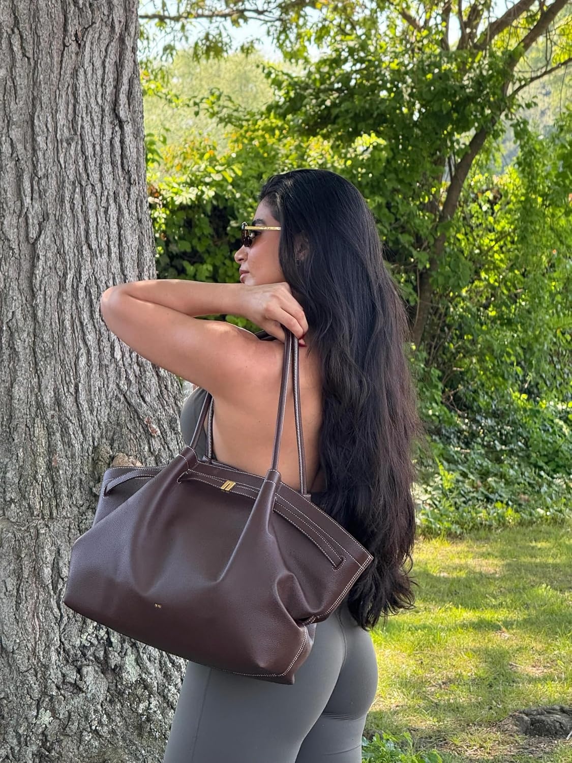 image:imageJW PEI Womens Hana Large Tote BagDark Brown