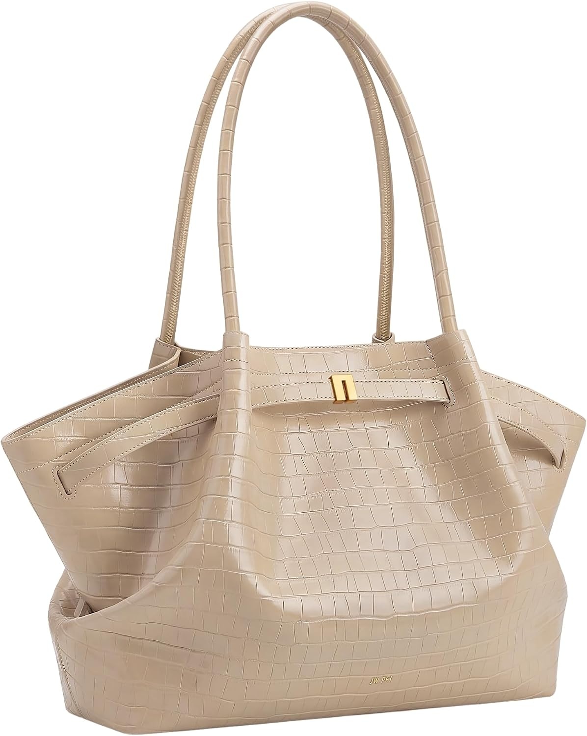 image:imageJW PEI Womens Hana Large Tote BagElephant Grey Croc