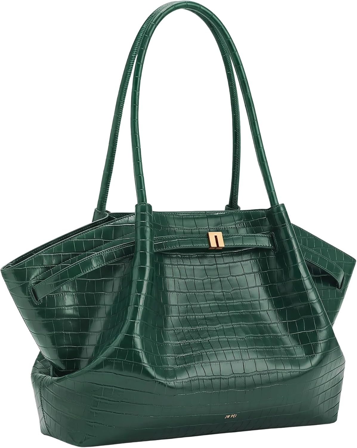 image:imageJW PEI Womens Hana Large Tote BagGreen Croc