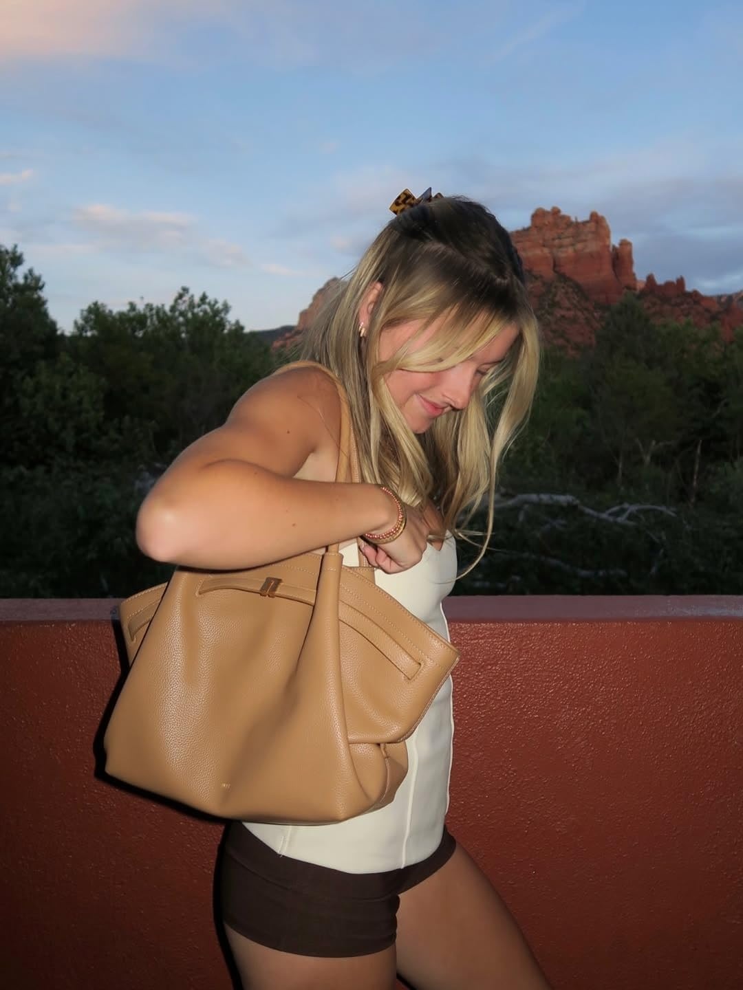 image:imageJW PEI Womens Hana Large Tote BagLatte Color