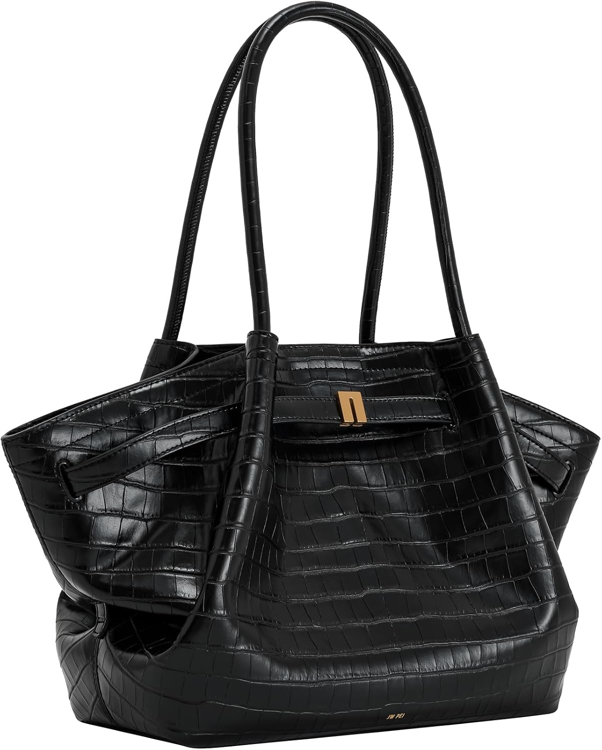 image:imageJW PEI Womens Hana Medium Tote BagBlack Croc