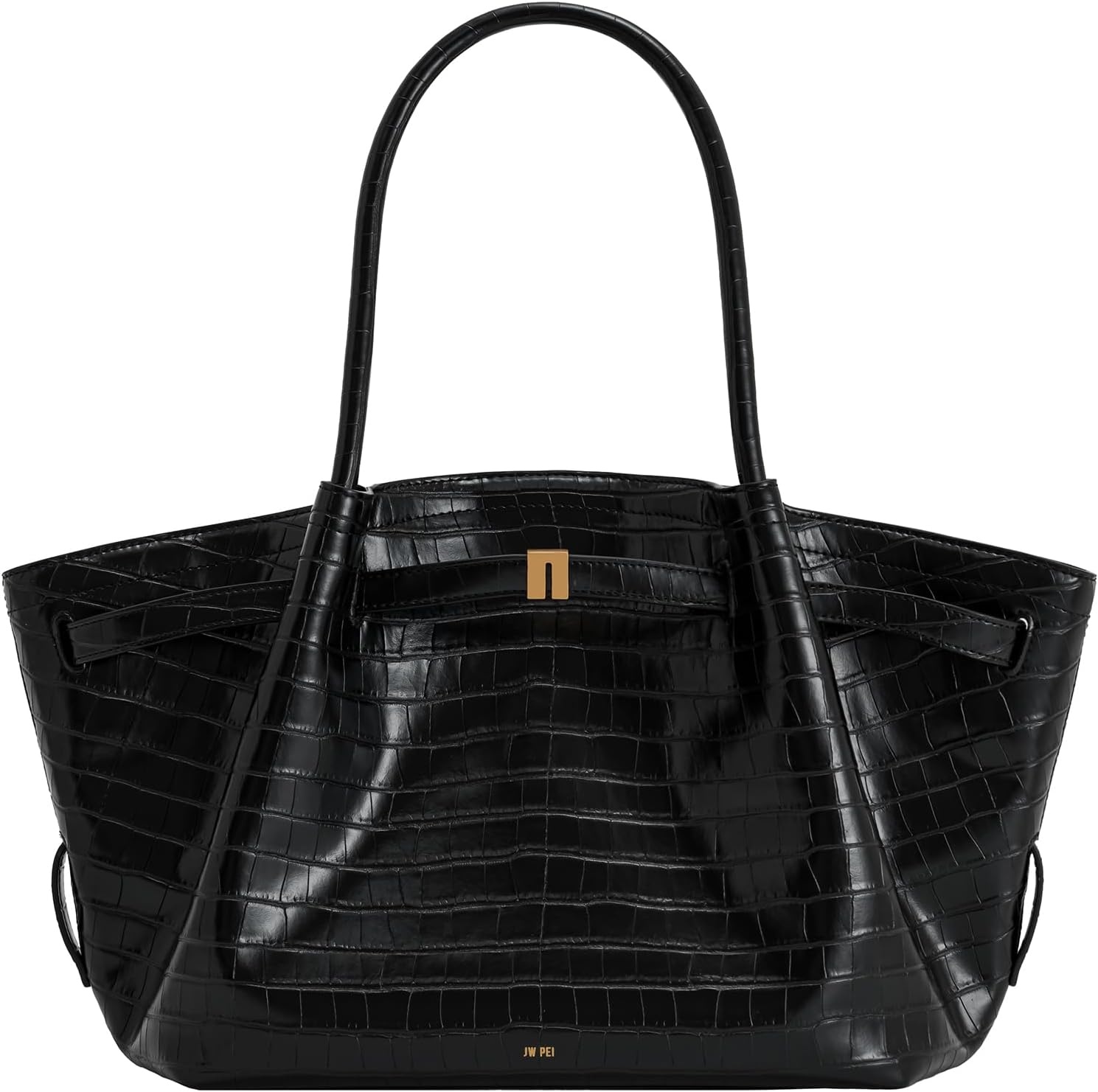 image:imageJW PEI Womens Hana Medium Tote BagBlack Croc