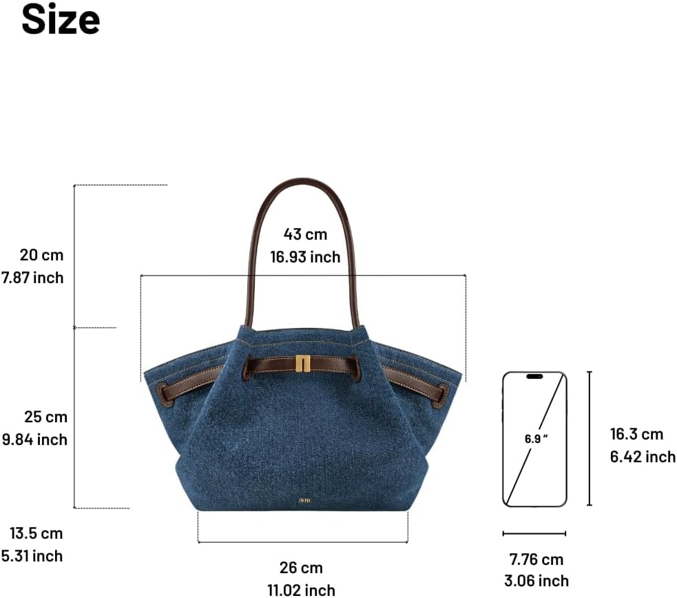 image:imageJW PEI Womens Hana Medium Tote BagBlue Denim