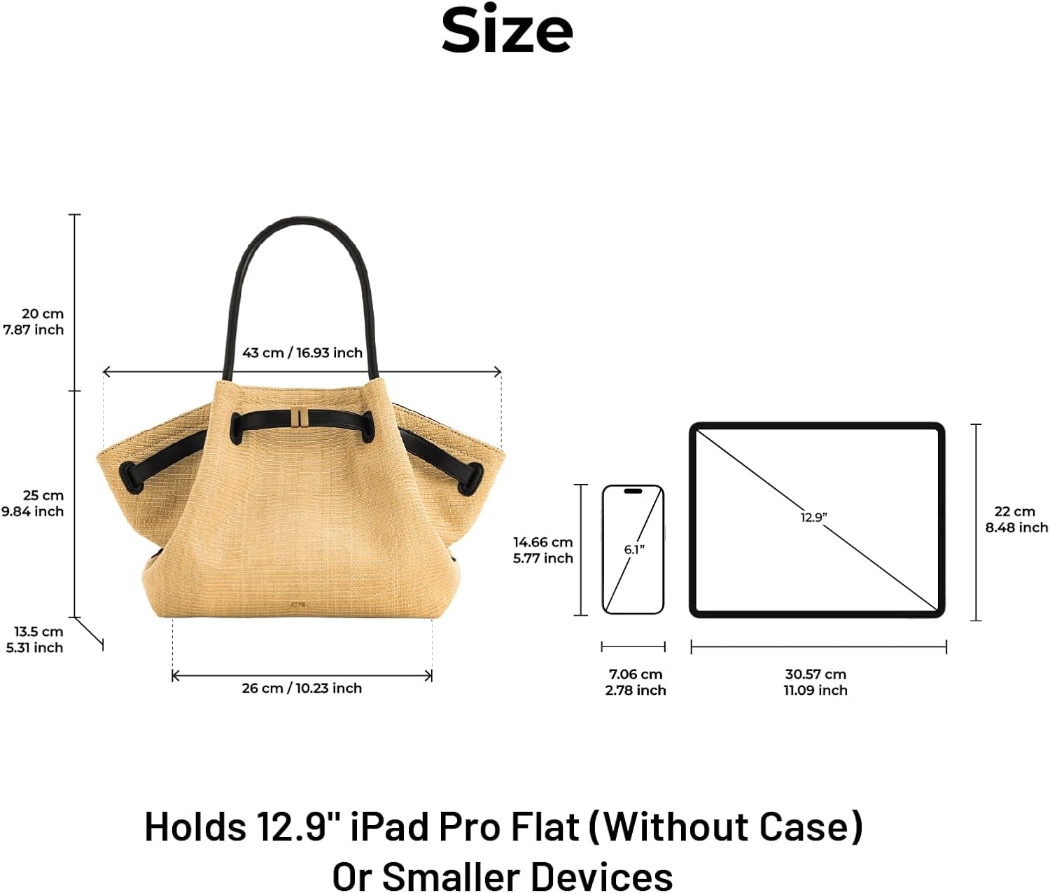image:imageJW PEI Womens Hana Medium Tote BagBrown Straw