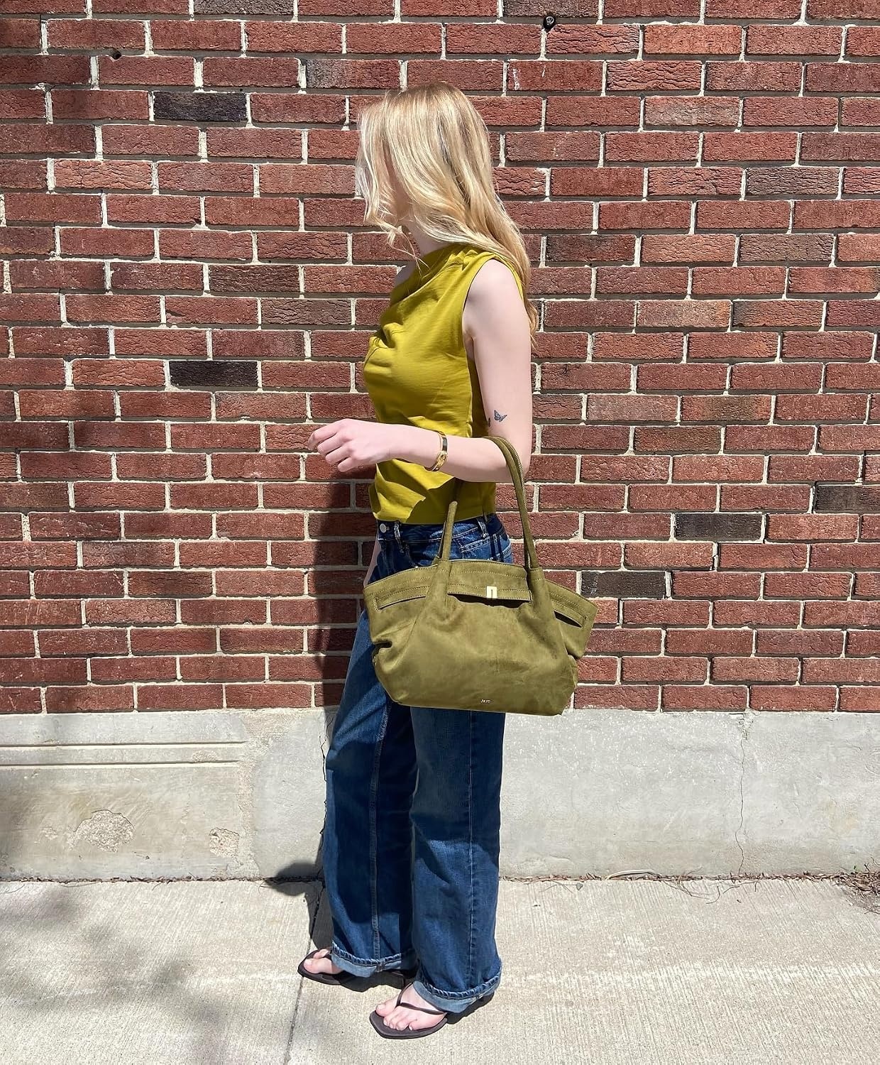 image:imageJW PEI Womens Hana Medium Tote BagDark Olive