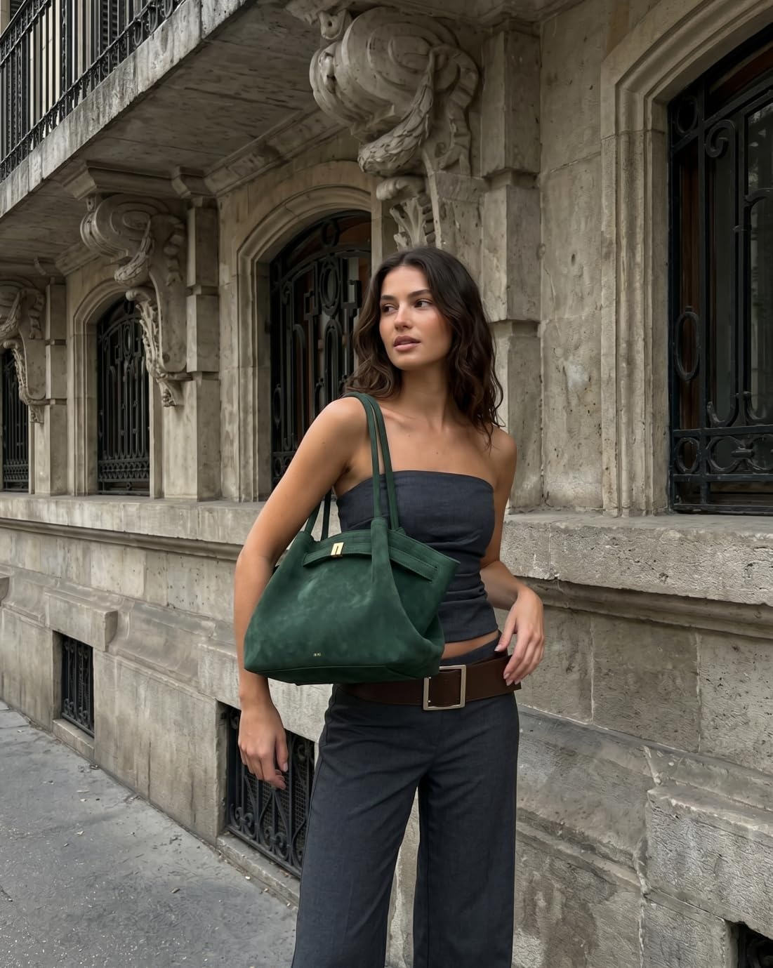 image:imageJW PEI Womens Hana Medium Tote BagForest Green