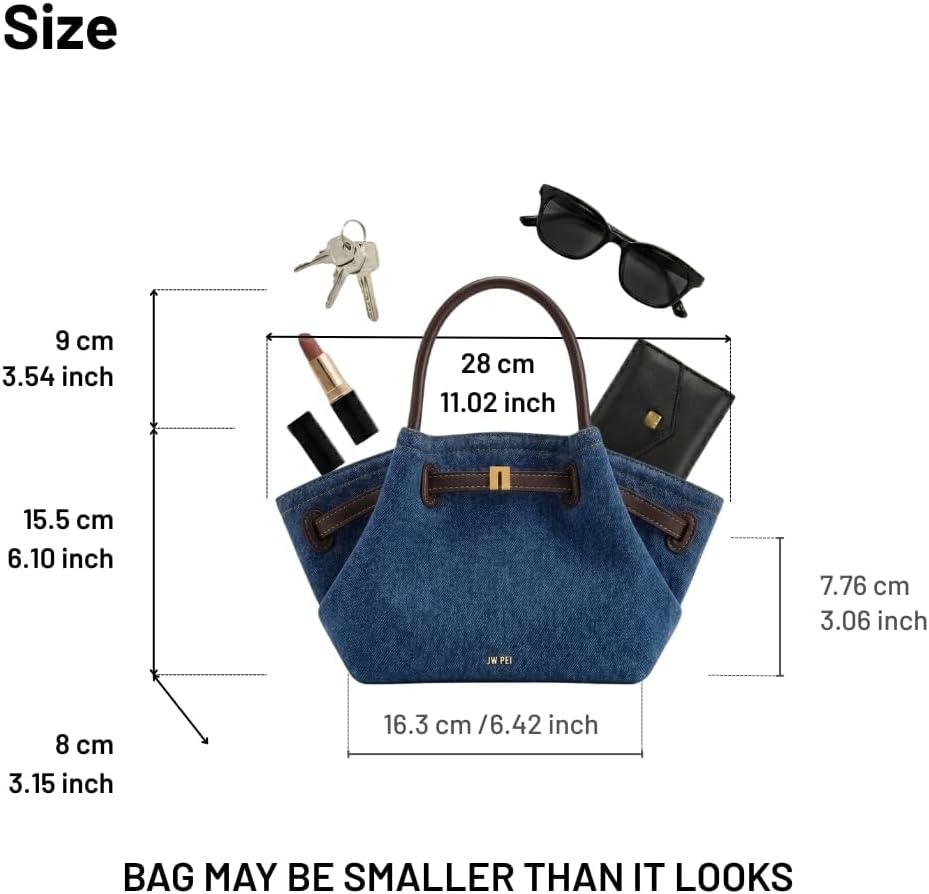 image:imageJW PEI Womens Hana Mini Tote BagBlue Denim