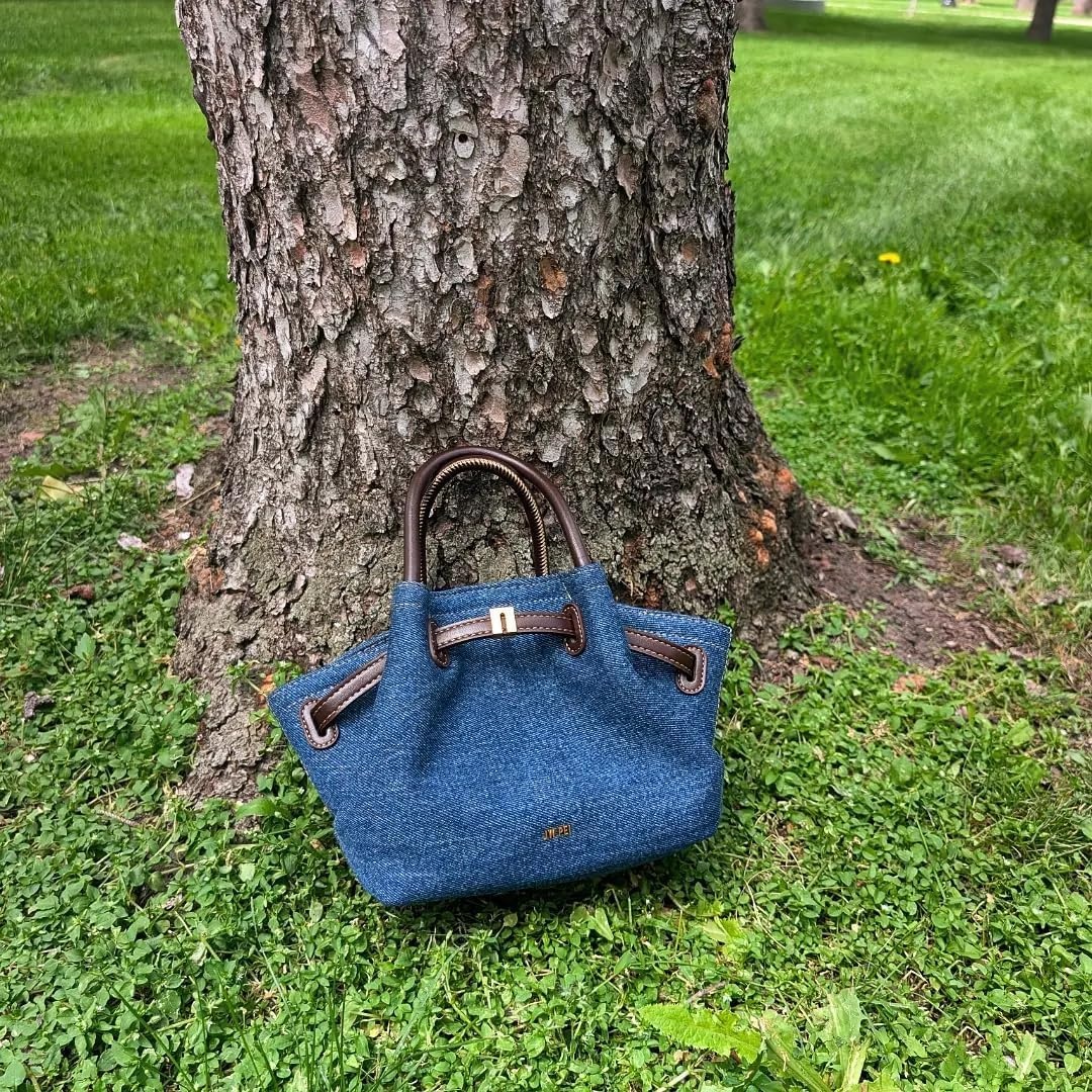image:imageJW PEI Womens Hana Mini Tote BagBlue Denim