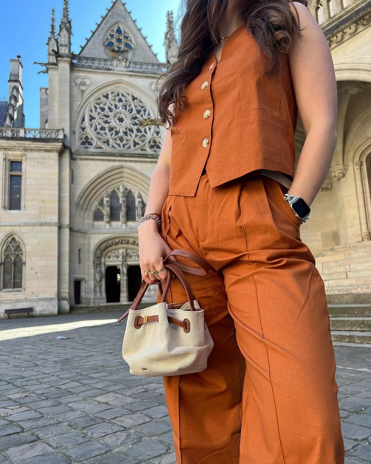 image:imageJW PEI Womens Hana Mini Tote BagBrown Canvas