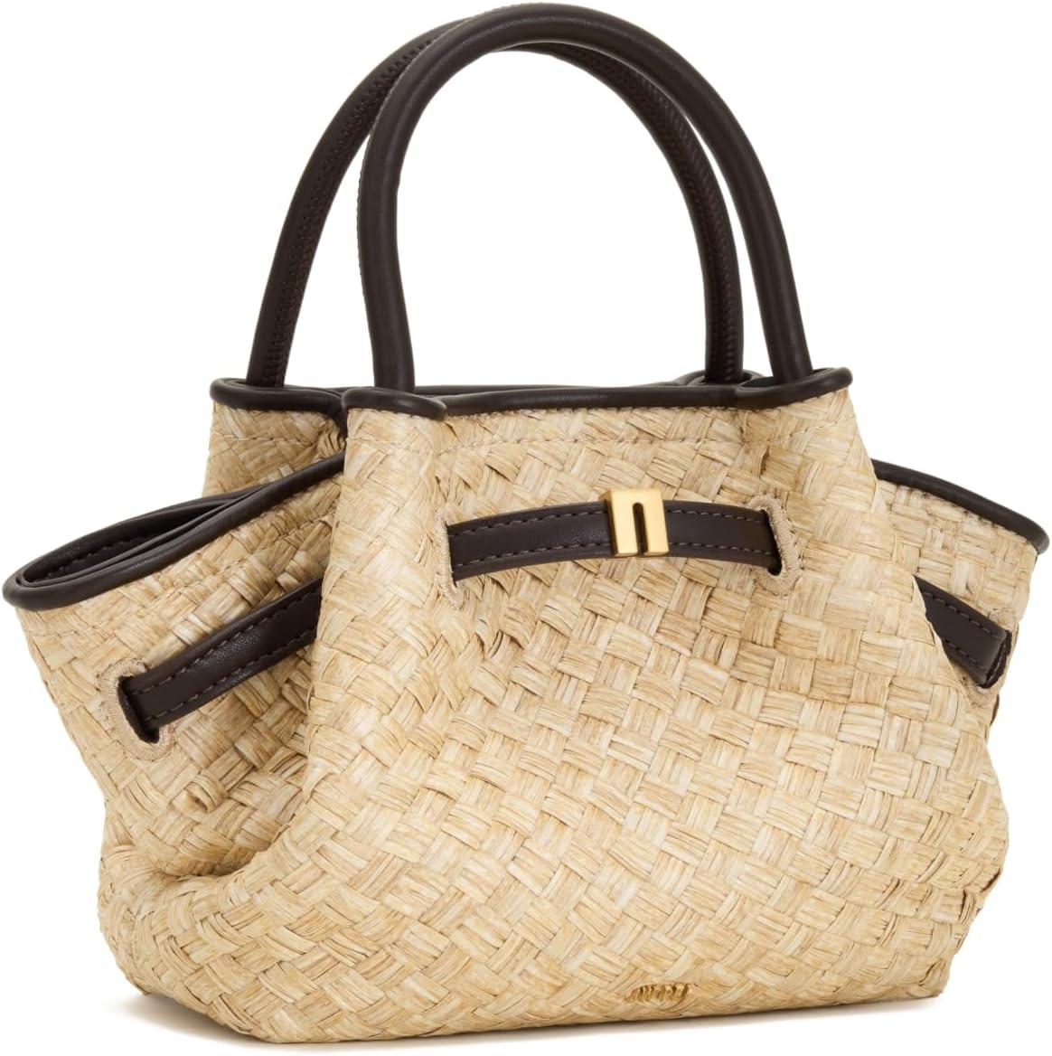 image:imageJW PEI Womens Hana Mini Tote BagBrown Faux Straw