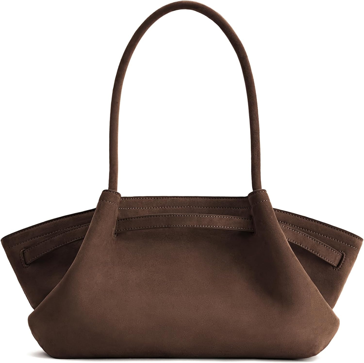 image:imageJW PEI Womens Hana Wide Faux Suede Tote BagDark Brown