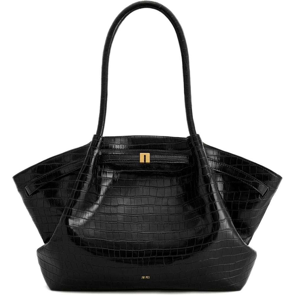 image:imageJW PEI Womens Hana Large Tote BagBlack Croc