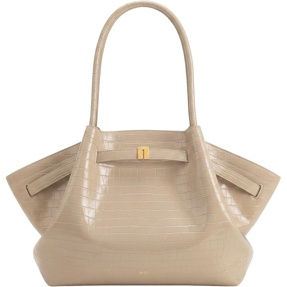 image:imageJW PEI Womens Hana Large Tote BagElephant Grey Croc