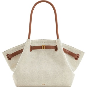 JW PEI Women’s Hana Medium Tote Bag(Brown Canvas)