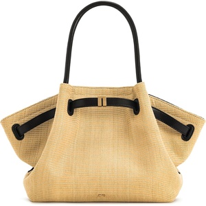 JW PEI Women’s Hana Medium Tote Bag(Brown Straw)