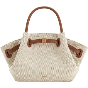 JW PEI Women’s Hana Mini Tote Bag(Brown Canvas)